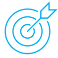 project-based or full-time graphic of an arrow hitting a target