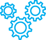 integration with modern CRMs graphic of gears working together 