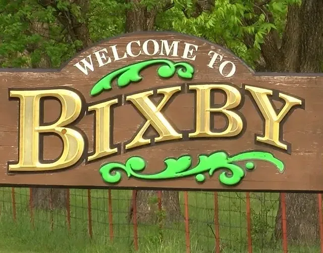 Bixby welcome sign