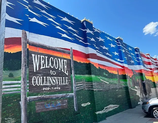 Collinsville welcome sign 